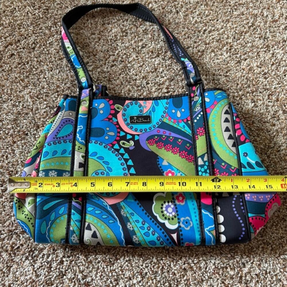 Beach by CLC Water Resistant Handbag Blue Green Psalm 16:11 Mother's Day - Picture 9 of 11